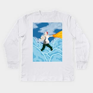 Icy Hot Boy! Kids Long Sleeve T-Shirt